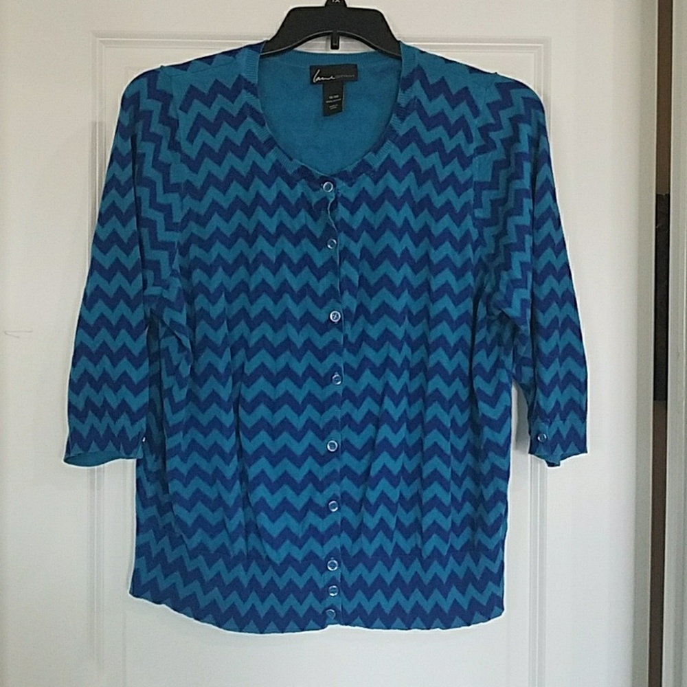 Chevron pattern lightweight cardigan
